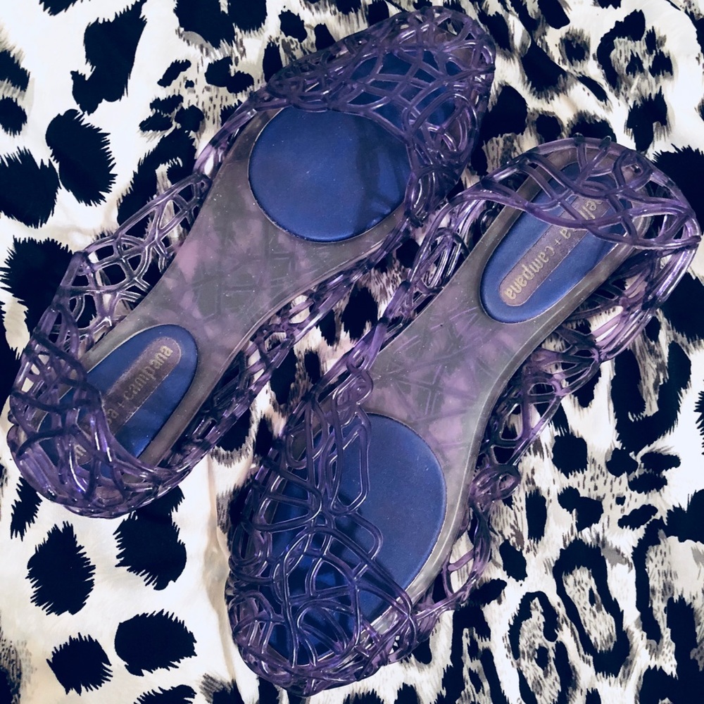 Designer jelly shoes
